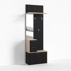 

Тумба ПР-Т-1-2, 700х330х2100 мм, 2 ящика, зеркало слева, дуб миланский, дуб девонширский