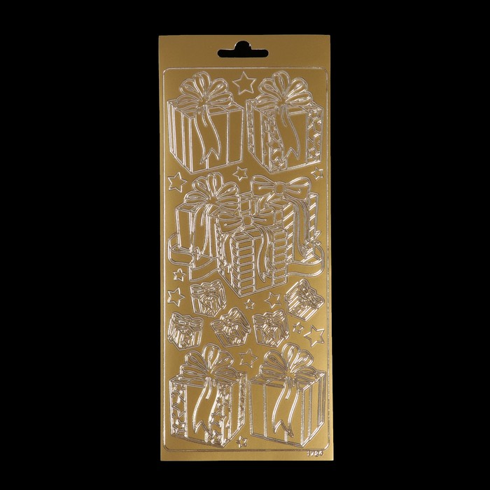 Контурные стикеры "С праздником" золотые (SCB 1517240)