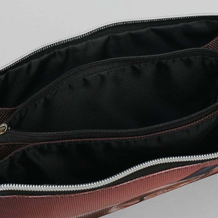 Косметичка простая «Лабрадор», 3 отдела на молнии