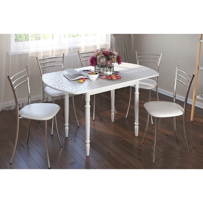 Стол ломберный, 780(1360)х680(780)х750, Белый