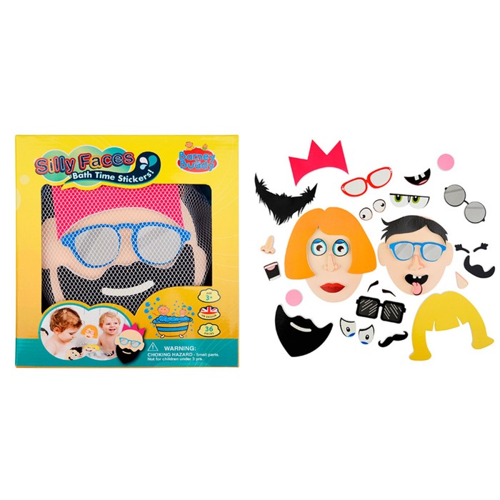 Стикеры для ванны "Смешные лица"
