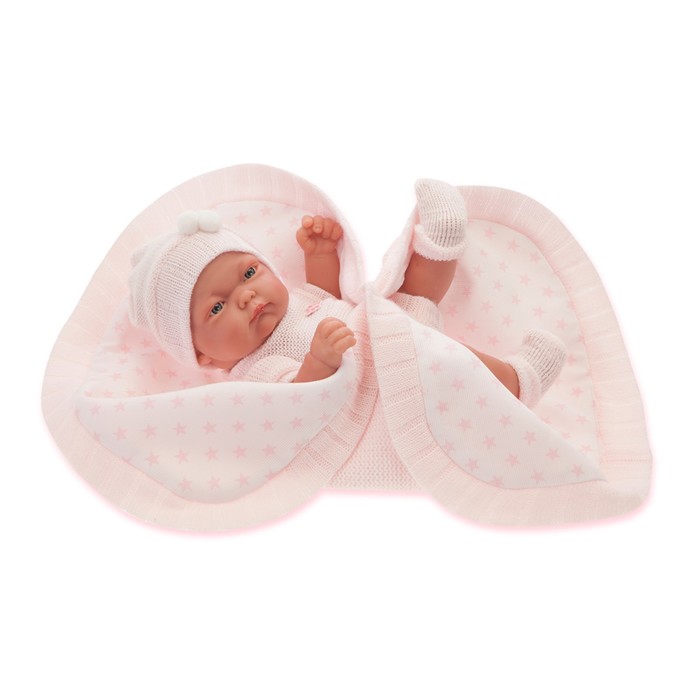 Кукла-младенец "Карла" в розовом, 26 см