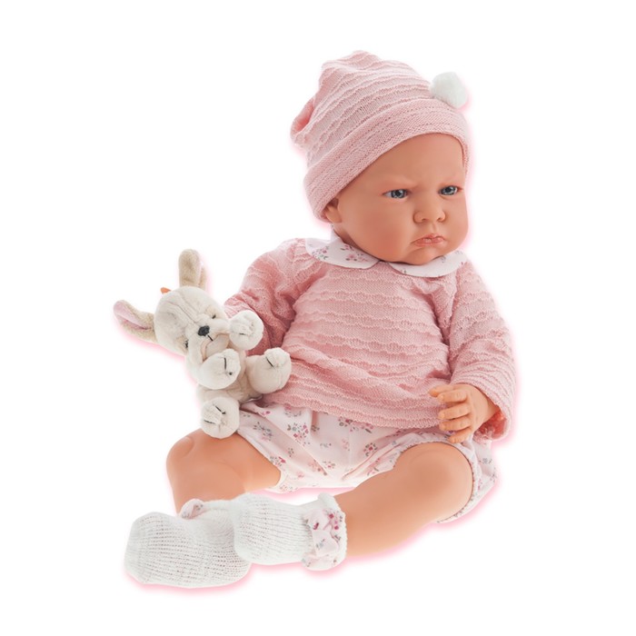 Кукла "Бернардита" в розовом, озвученная, 52 см