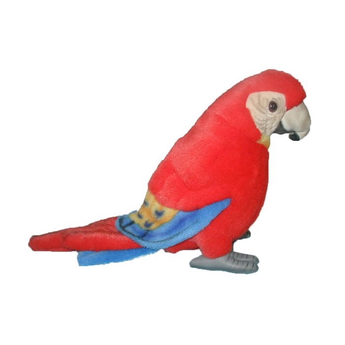 Мягкая игрушка "Попугай Ара" красный, 20 см