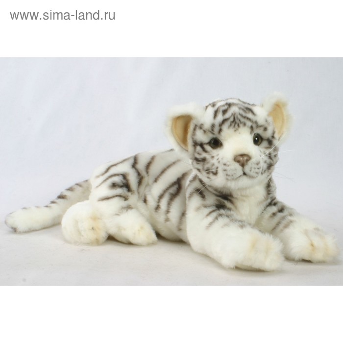 Мягкая игрушка «Детёныш белого тигра» лежащий, 36 см