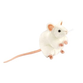 Мягкая игрушка «Белая мышь», 16 см