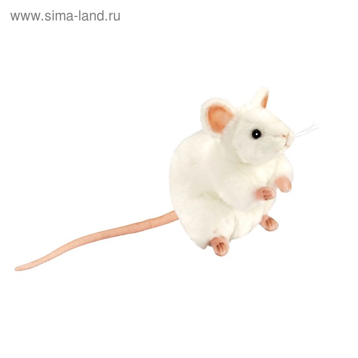 Мягкая игрушка «Белая мышь», 16 см