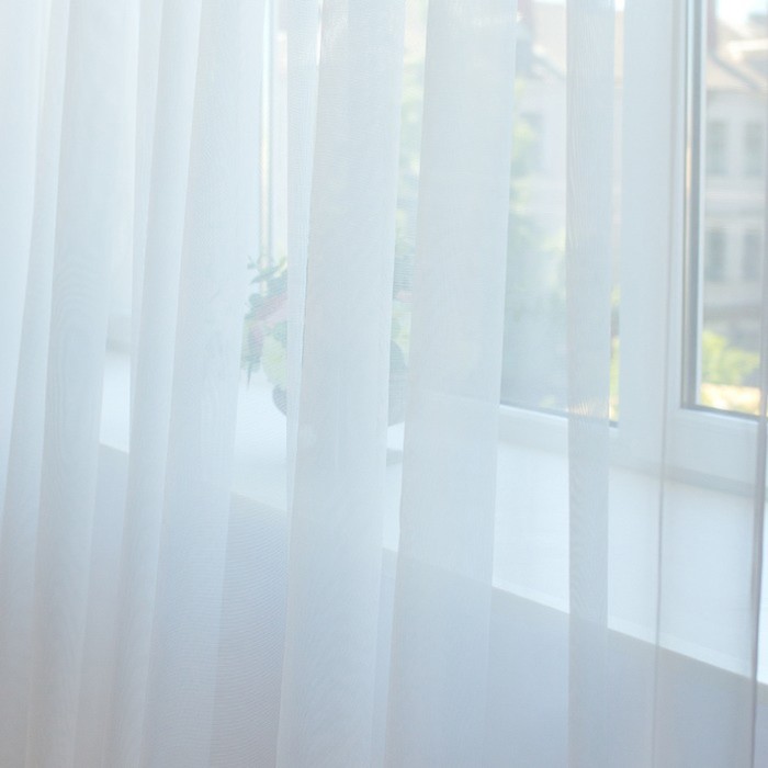 Тюль Hohmann, размер 500х270 см, цвет белый, шторная лента