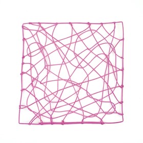 Каркас 'Рамка' ротанг, 30 х 30 см, ярко-розовый Ош