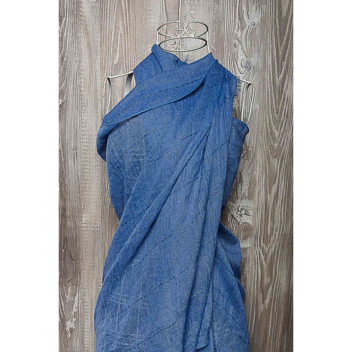 Палантин женский, размер 180х90 см, цвет голубой K05V4602