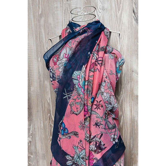 Палантин женский, размер 180х90 см, цвет розовый KXV6607