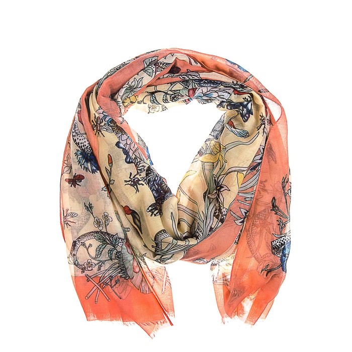 Палантин женский, размер 180х90 см, цвет розовый KXV6609