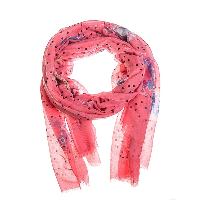 Палантин женский, размер 180х90 см, цвет розовый KXV6612