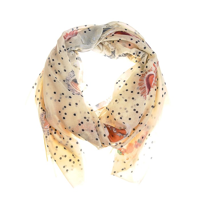 Палантин женский, размер 180х90 см, цвет молочный KXV6613