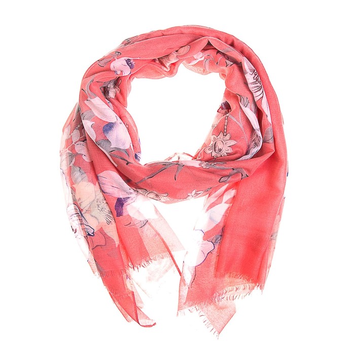 Палантин женский, размер 180х90 см, цвет розовый KXV6624