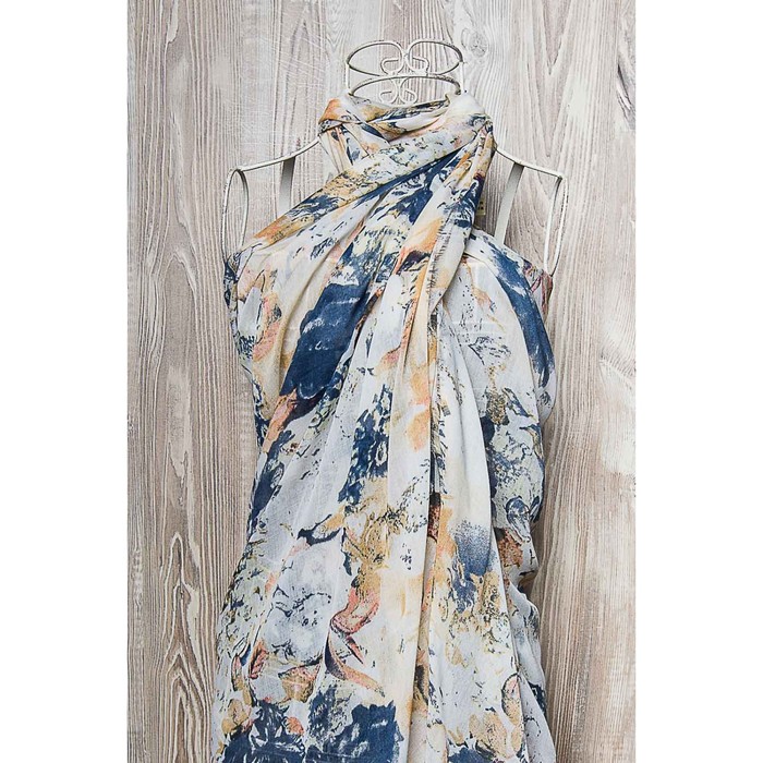 Палантин женский, размер 180х90 см, цвет белый KXV6628