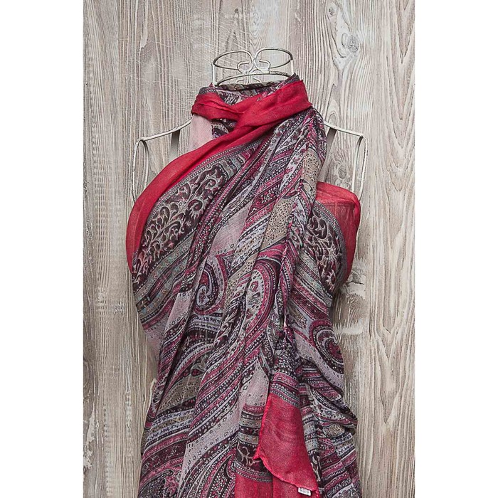 Палантин женский, размер 180х80 см, цвет розовый K05V7612