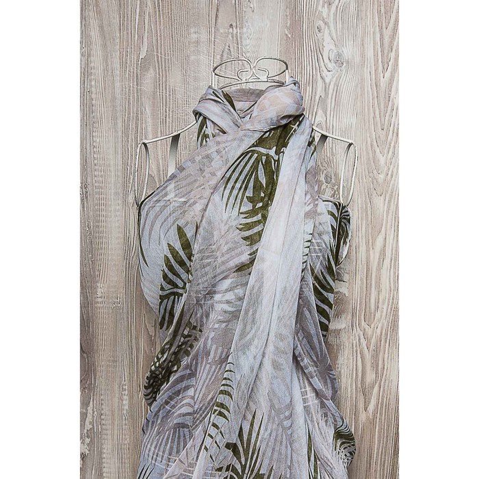 Палантин женский, размер 180х80 см, цвет белый K05V7622