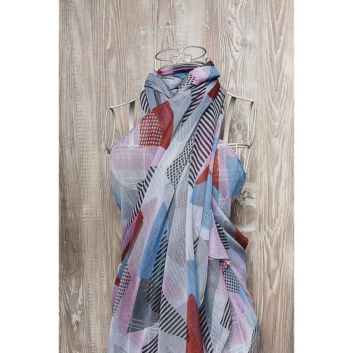 Палантин женский, размер 180х80 см, цвет розовый K05V7627