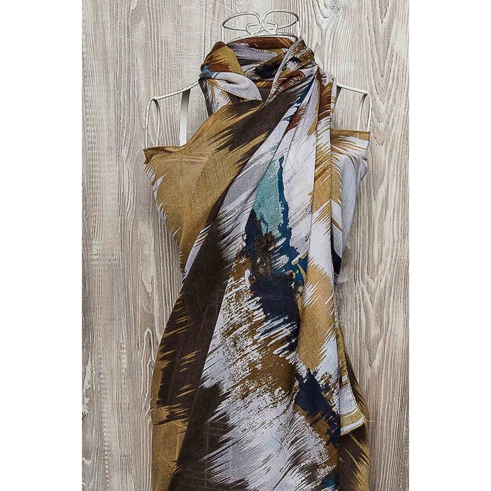 Палантин женский, размер 180х90 см, цвет серый KXV8607