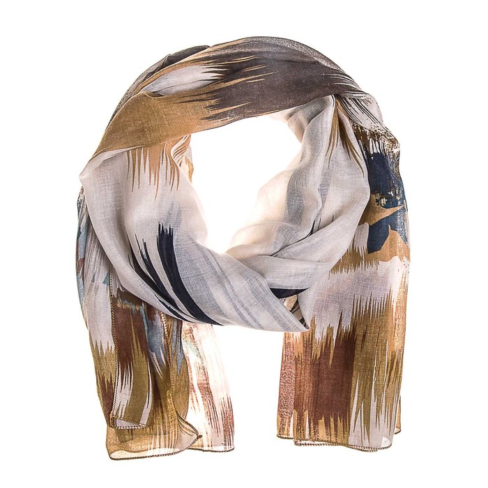 Палантин женский, размер 180х90 см, цвет серый KXV8607