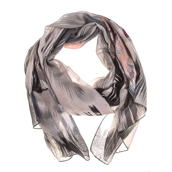 Палантин женский, размер 180х90 см, цвет серый KXV8608