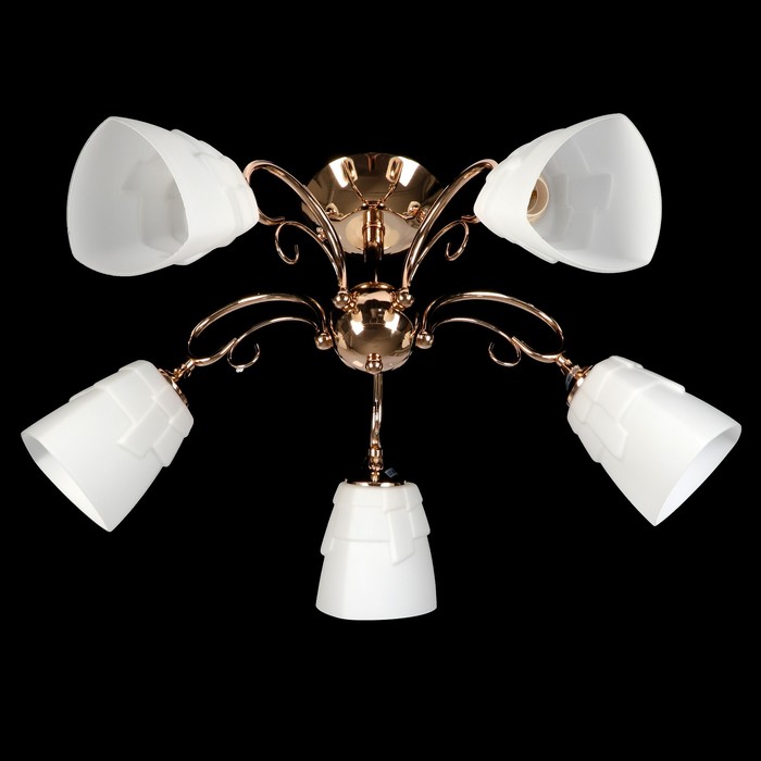 Люстра потолочная "Ревекка" 5х40W E27 золото