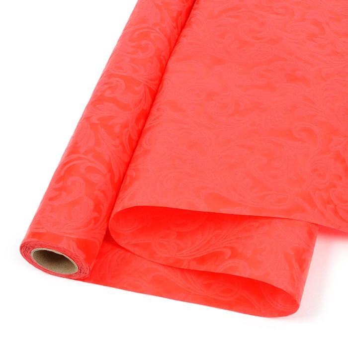 Фетр ламинированный "Вензель" 0,49 х 5 м, цвет красный