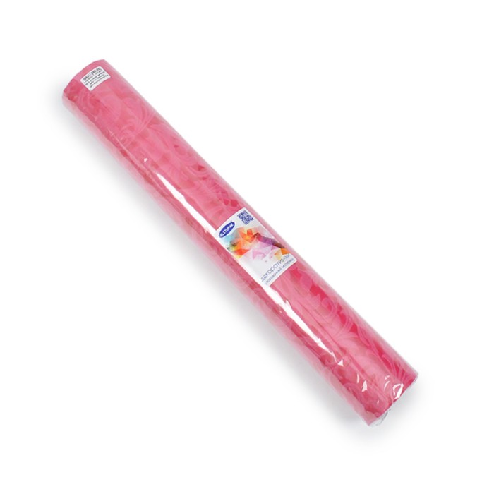 Фетр ламинированный "Вензель" 0,49 х 5 м, цвет ярко-розовый