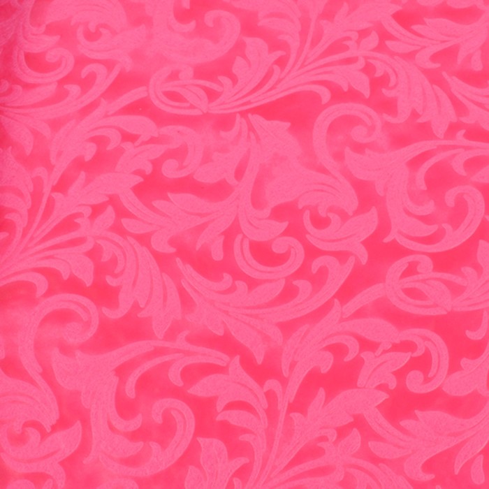 Фетр ламинированный "Вензель" 0,49 х 5 м, цвет ярко-розовый