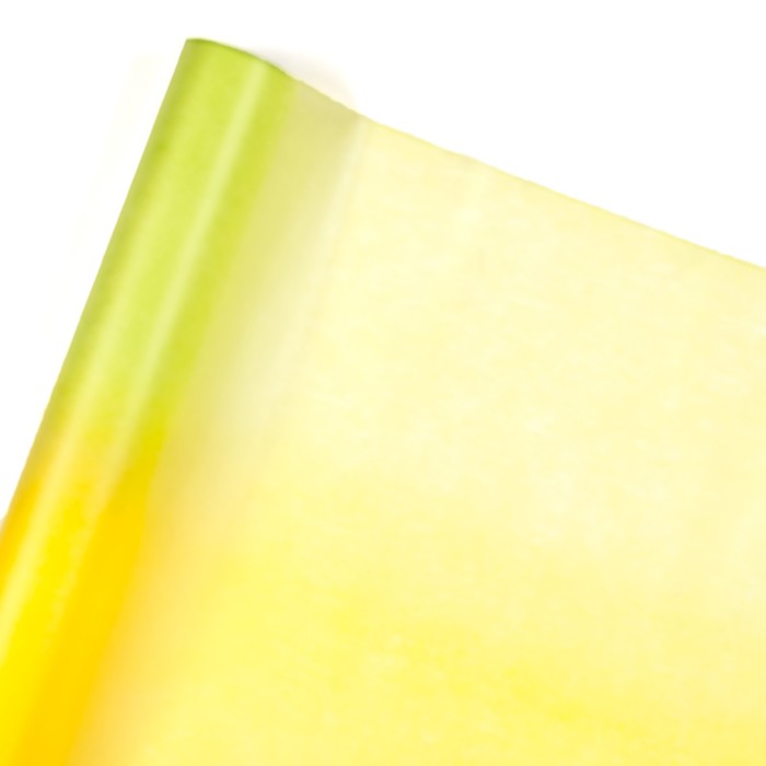 Фетр "Переход" 0,5 х 20 м, жёлто-салатовый