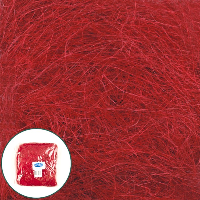 Наполнитель сизаль 100 г, красный
