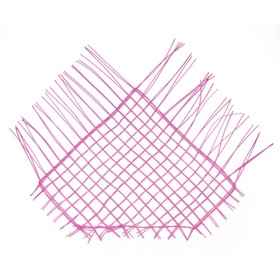 Каркас 'Сеть' ротанг, 60 х 42 см, ярко-розовый Ош