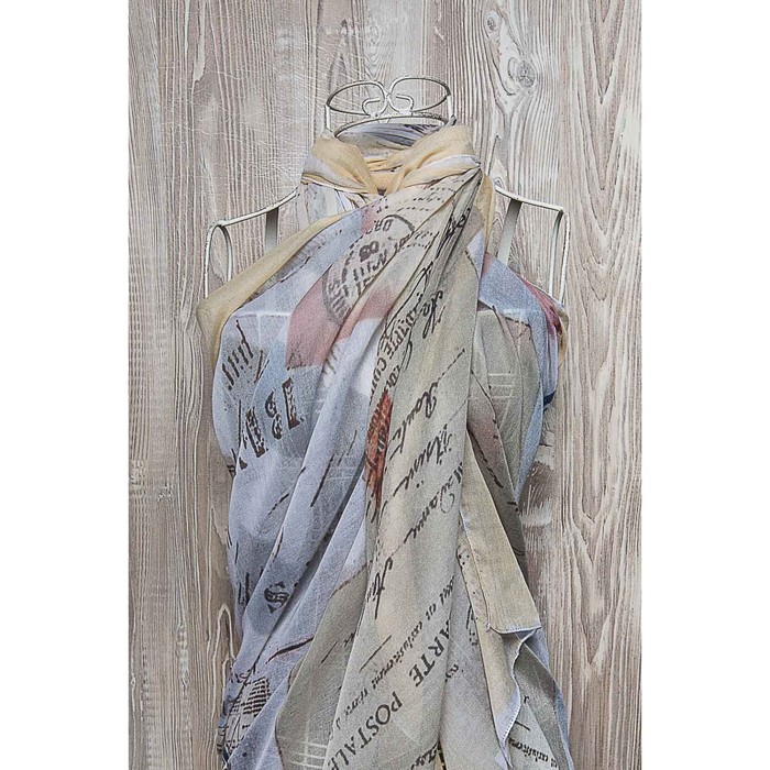 Палантин женский, размер  180х90 см, цвет жёлтый KXV8619