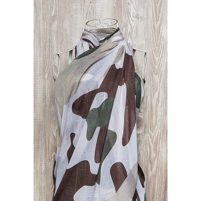 Палантин женский, размер  180х90 см, цвет коричневый KXV8622