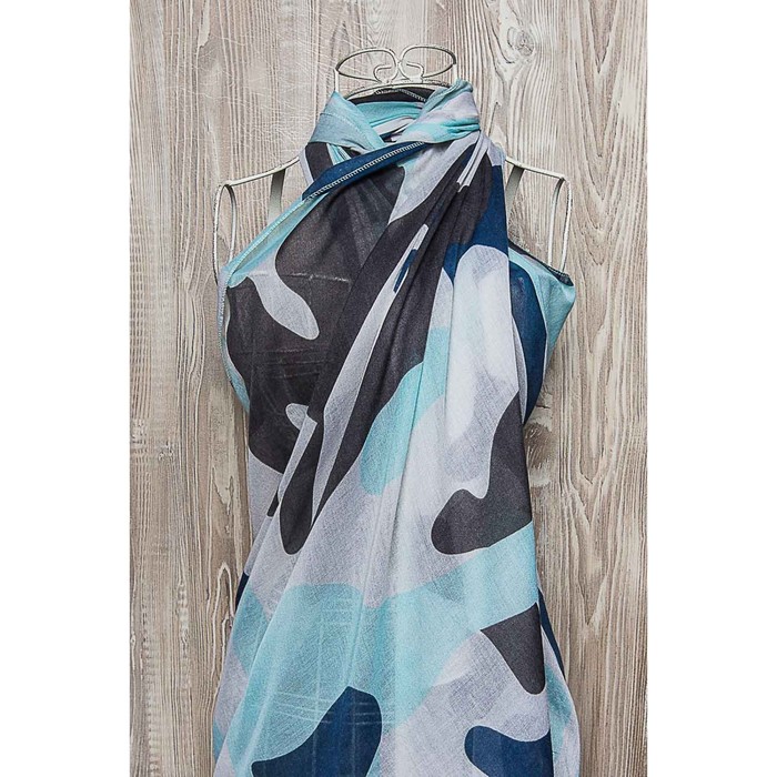 Палантин женский, размер  180х90 см, цвет мятный KXV8623