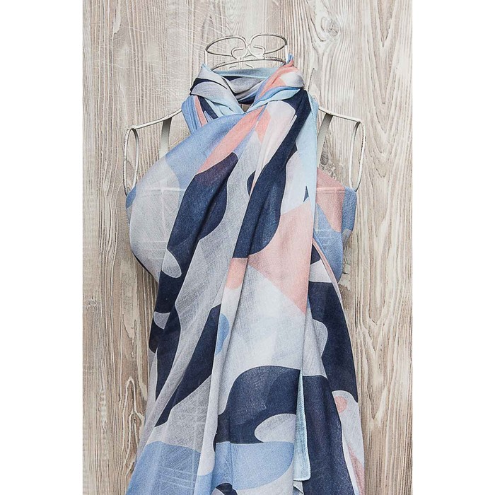 Палантин женский, размер  180х90 см, цвет розовый  KXV8624