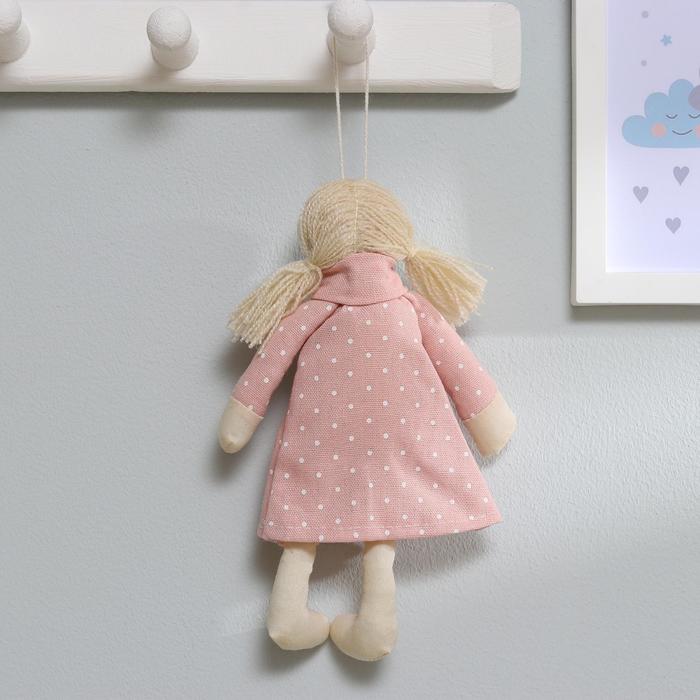 Мягкая игрушка-подвеска кукла "Блондинка" в шарфике, цвета МИКС