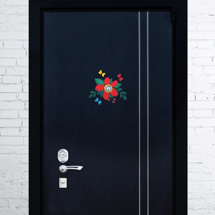 Декор на глазок "Цветок", 18,1 х 16,7 см