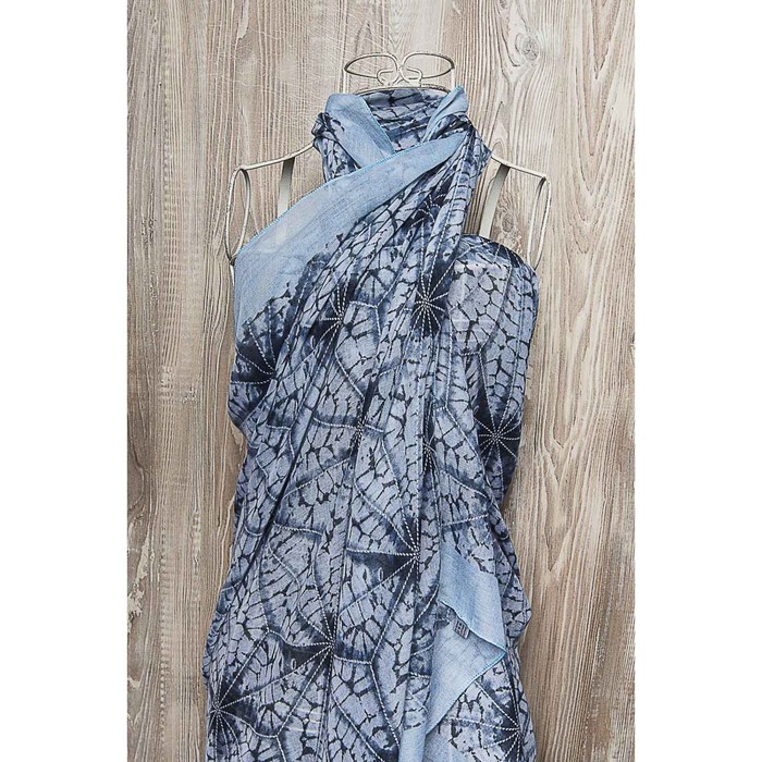 Палантин женский, размер  180х90 см, цвет голубой  KXV8628