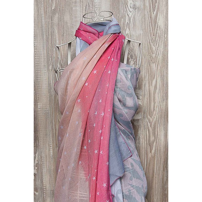 Палантин женский, размер  180х90 см, цвет розовый  KXV8633