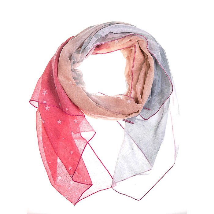 Палантин женский, размер 180х90 см, цвет розовый KXV8633