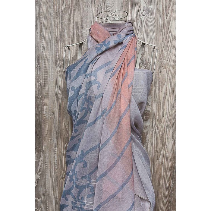 Палантин женский, размер  180х90 см, цвет розовый  KXV8635