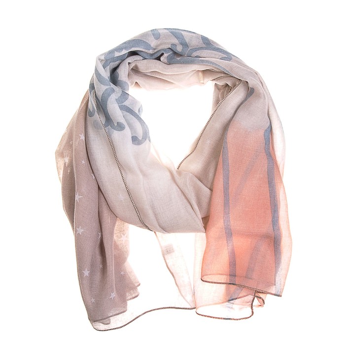 Палантин женский, размер 180х90 см, цвет розовый KXV8635