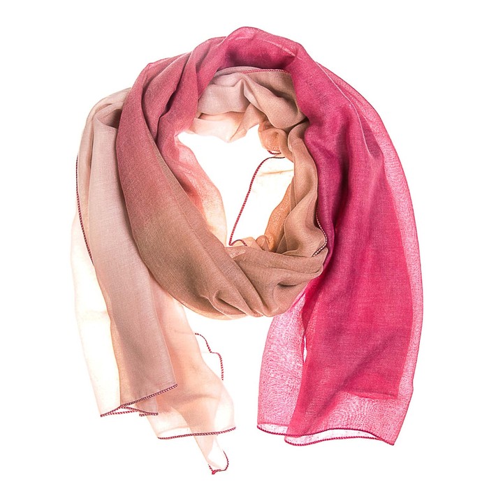 Палантин женский, размер 180х90 см, цвет розовый KXV8639