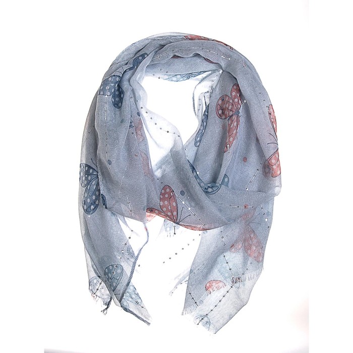 Палантин женский, размер 180х90 см, цвет розовый K05V5523