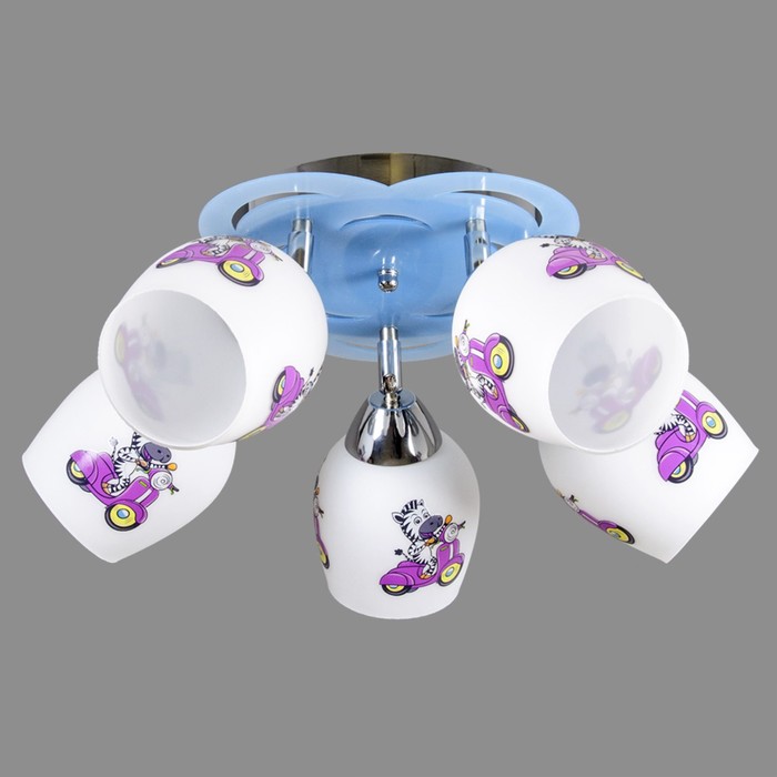 Люстра "Детство" 5x40вт E27 48х48х27см.