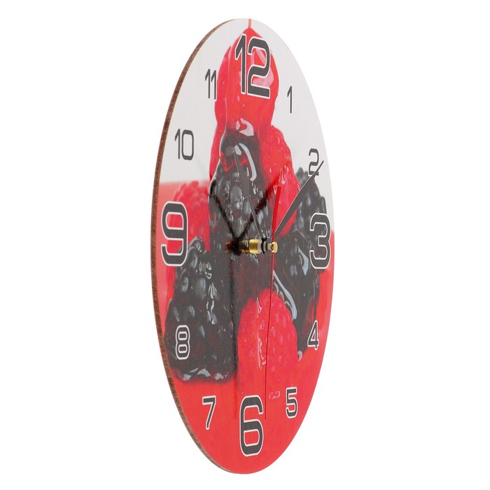 Часы настенные круглые "Ягодный пудинг", 24 см