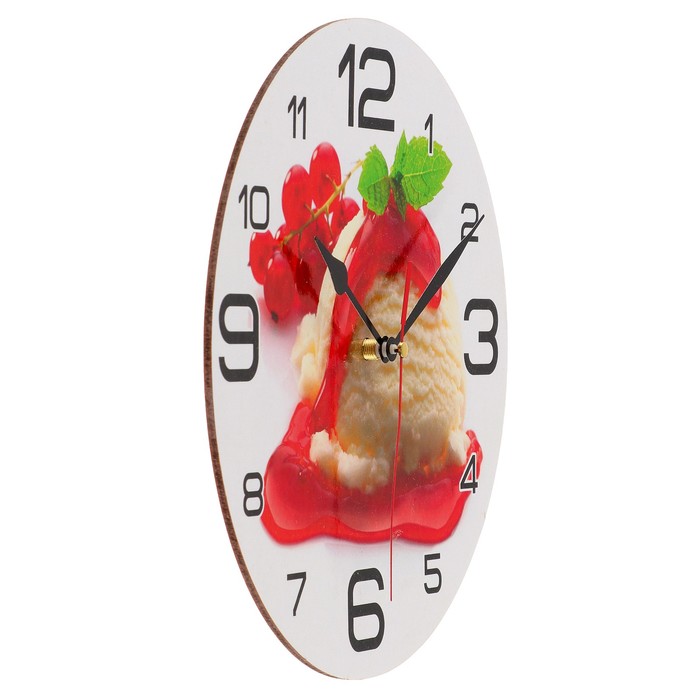 Часы настенные круглые "Мороженое с смородиной", 24 см