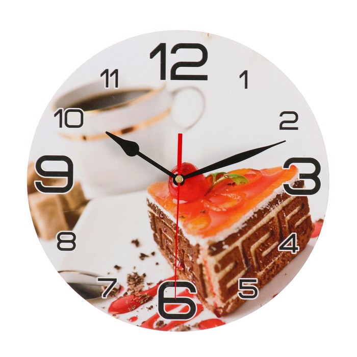 Часы настенные круглые "Шоколадная радость", 24 см